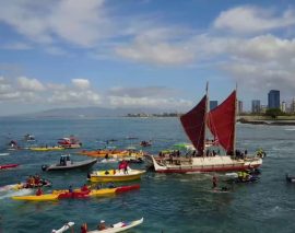 Warm welcome home for Hōkūle’a